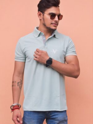 Premium Polo-T-Shirt-Light Green